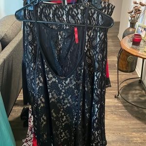 2 piece black lace set